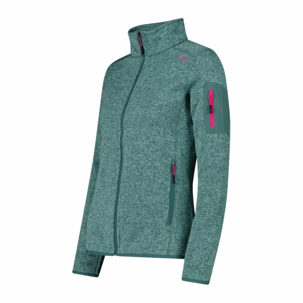 Damen schweres Fleecejacke Knit-Tech Meliert>CMP New