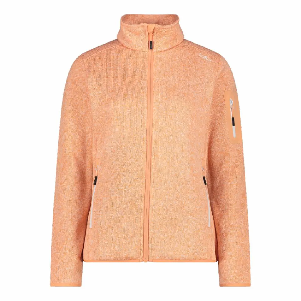 Damen schweres Fleecejacke Knit-Tech Meliert>CMP New