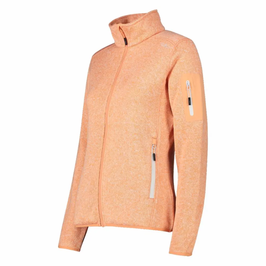 Damen schweres Fleecejacke Knit-Tech Meliert>CMP New