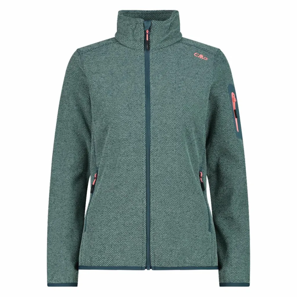 Damen schweres Fleecejacke Knit-Tech Meliert>CMP New