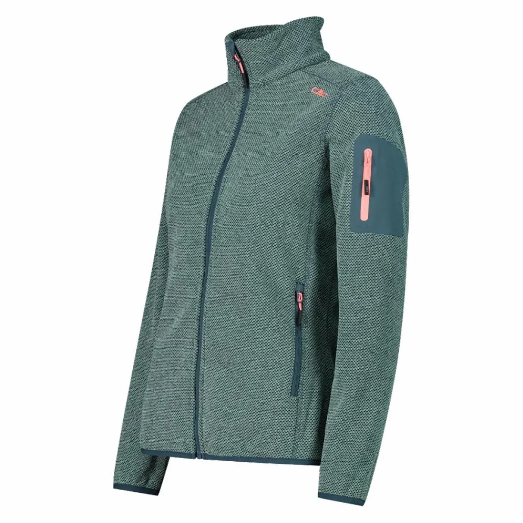 Damen schweres Fleecejacke Knit-Tech Meliert>CMP New