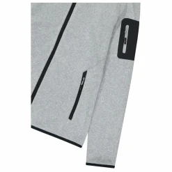 Damen schweres Fleecejacke Knit-Tech in melierter Optik mit Kapuze><noscript><img width=