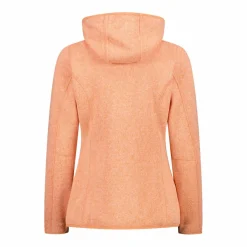 Damen schweres Fleecejacke Knit-Tech in melierter Optik mit Kapuze><noscript><img width=