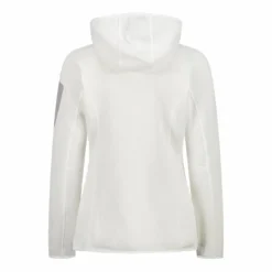 Damen schweres Fleecejacke Knit-Tech in melierter Optik mit Kapuze><noscript><img width=