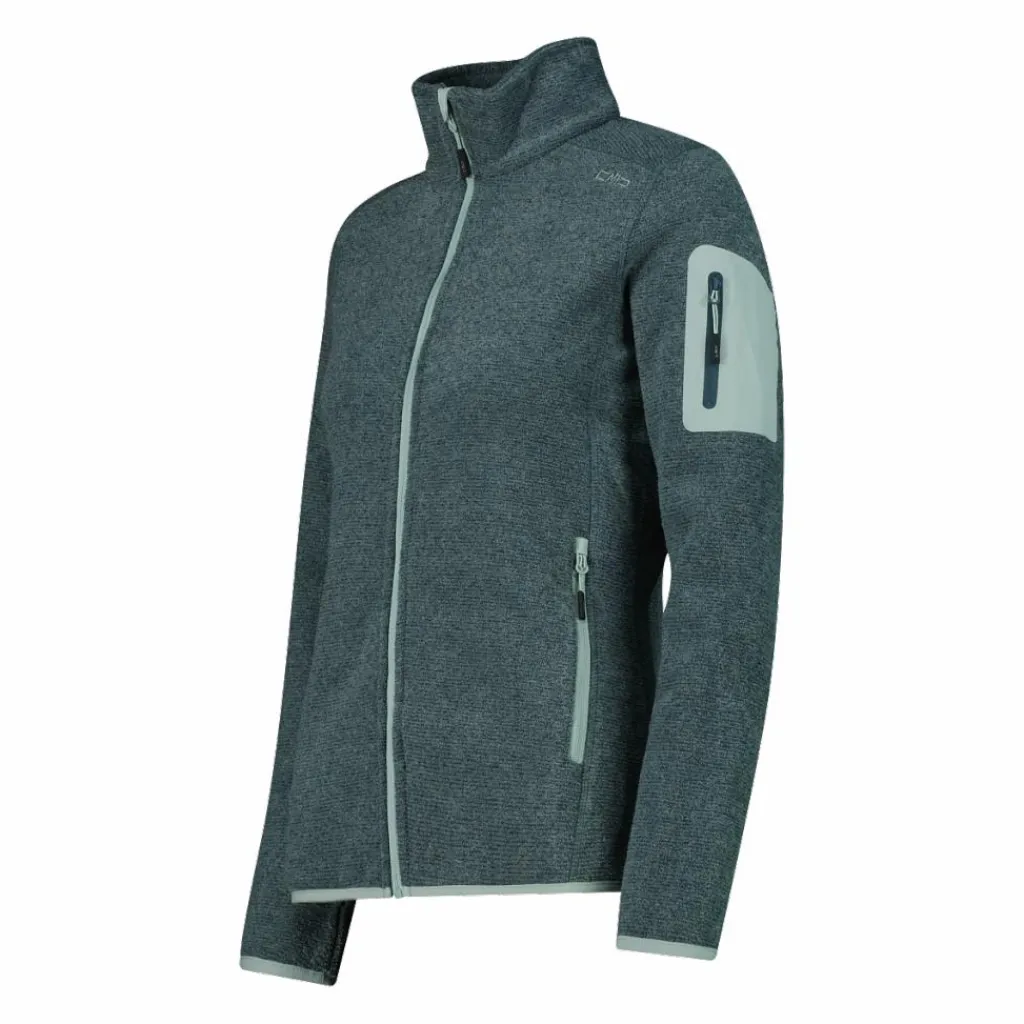 Damen schweres Fleecejacke Knit-Tech Meliert>CMP Online