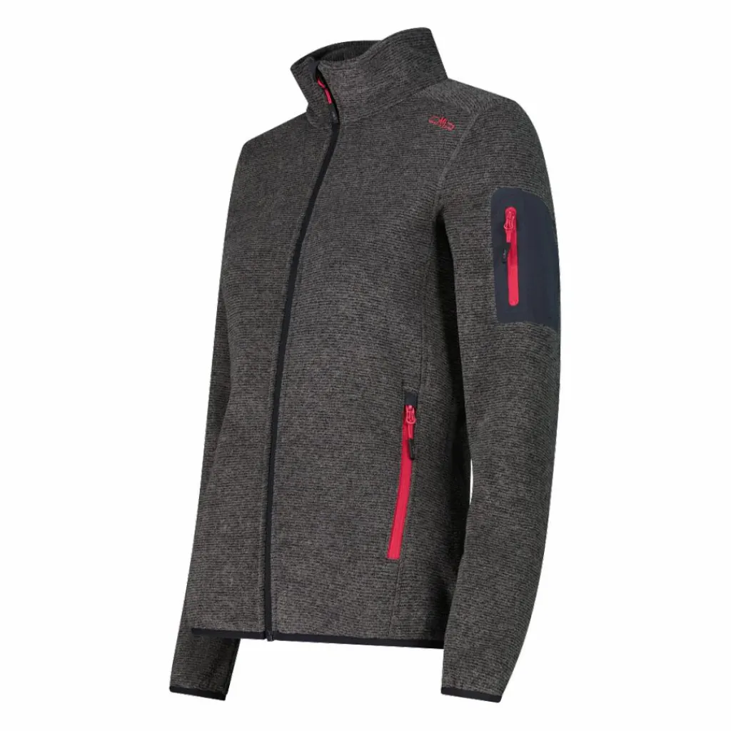 Damen schweres Fleecejacke Knit-Tech Meliert>CMP Online