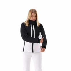 Damen Skijacke aus Twill mit abnehmbarer Kapuze><noscript><img width=
