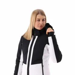Damen Skijacke aus Twill mit abnehmbarer Kapuze><noscript><img width=