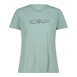 Damen T-Shirt mit Rundausschnitt und -Logo><noscript><img width=