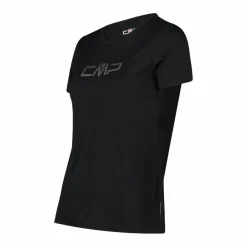 Damen T-Shirt mit Rundausschnitt und -Logo><noscript><img width=