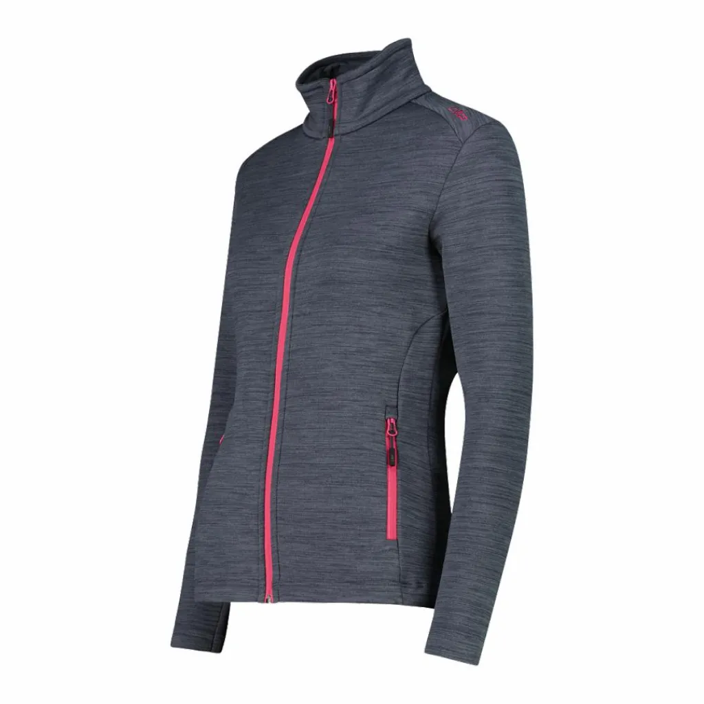 Damen-Fleece Stretch Performance mit durchgehendem Reißverschluss>CMP Discount