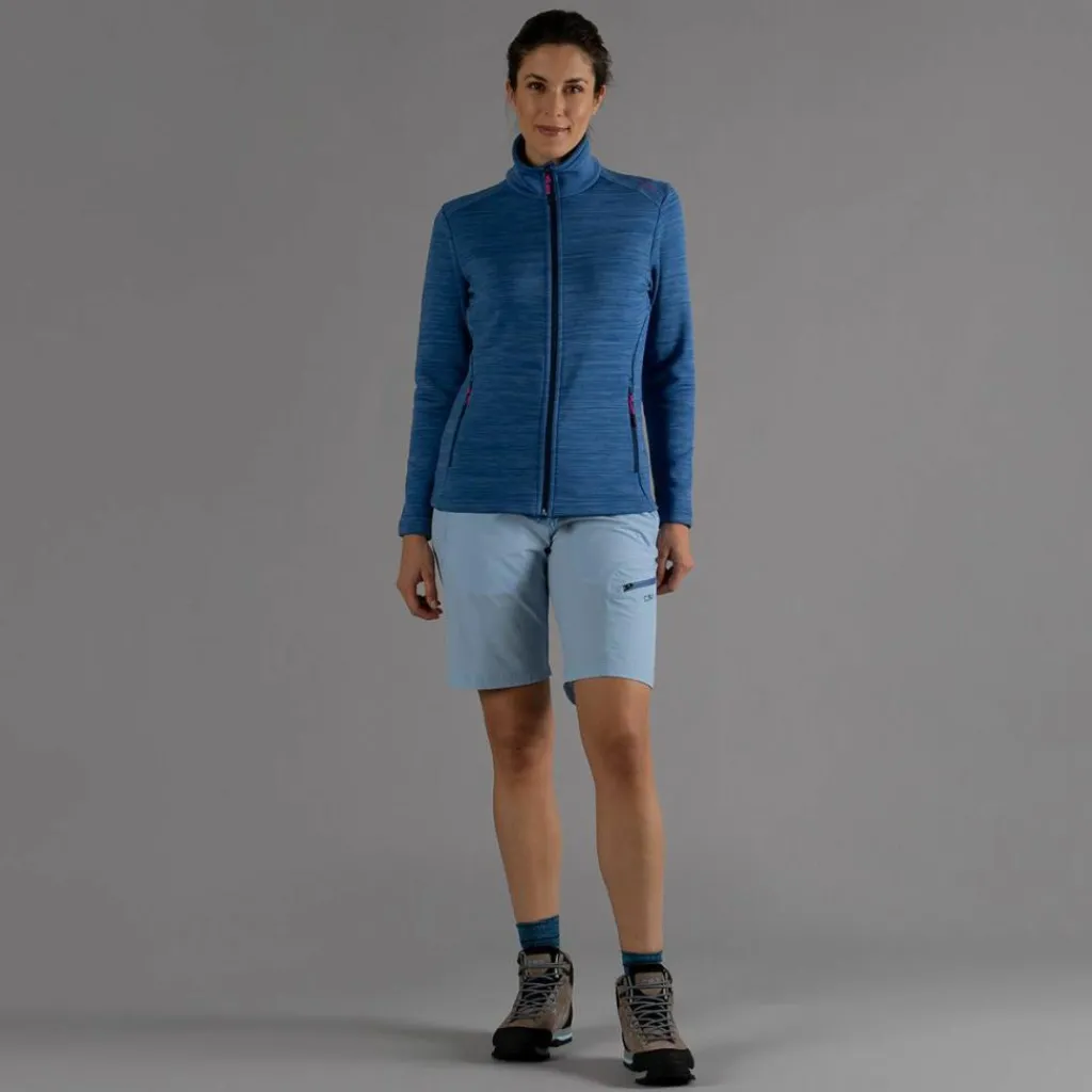 Damen-Fleece Stretch Performance mit durchgehendem Reißverschluss>CMP Discount