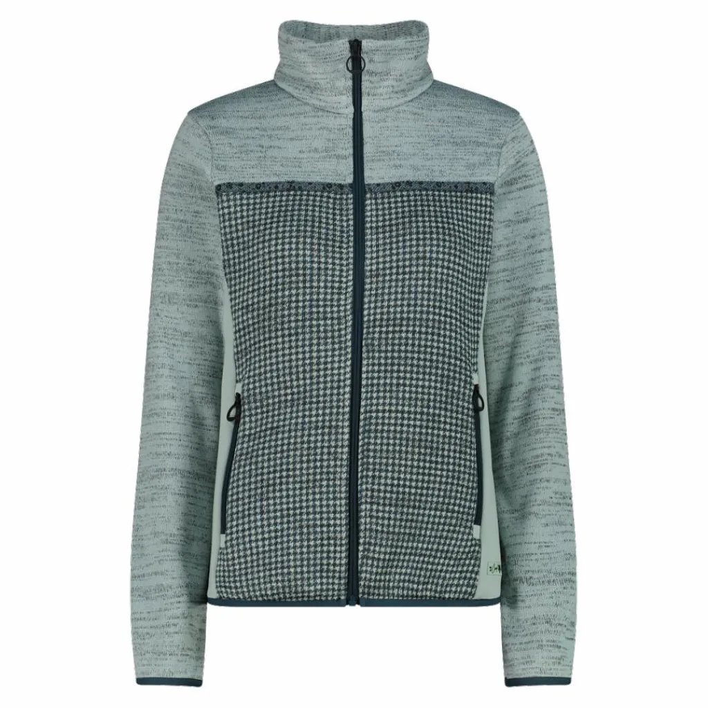 Damen-Fleecejacke aus bedrucktem Knit Tech>CMP Best