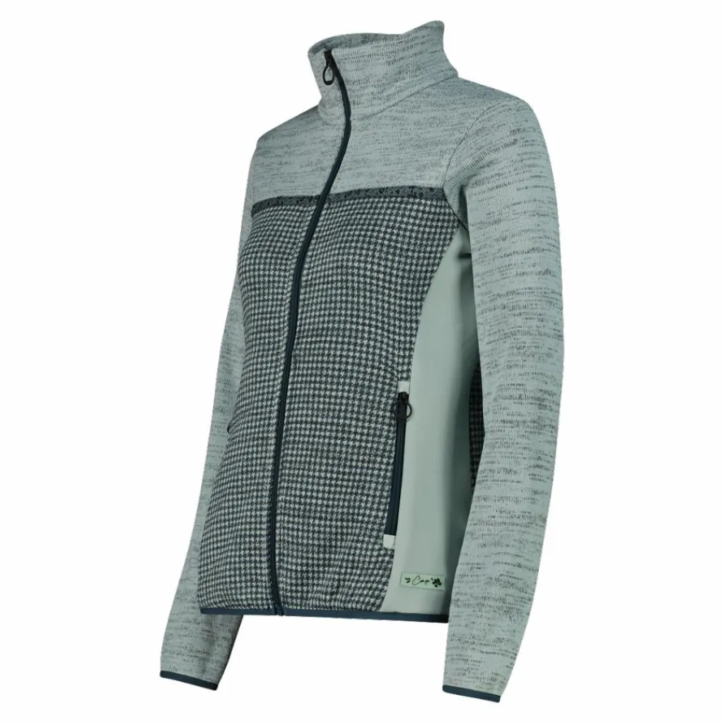 Damen-Fleecejacke aus bedrucktem Knit Tech>CMP Best