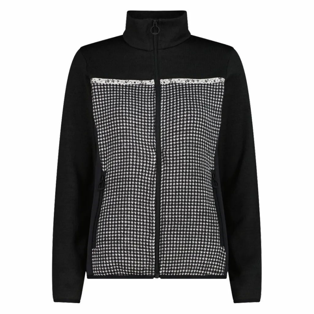 Damen-Fleecejacke aus bedrucktem Knit Tech>CMP Best