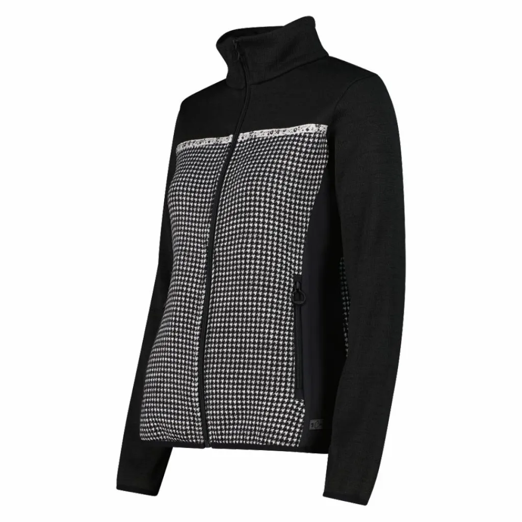 Damen-Fleecejacke aus bedrucktem Knit Tech>CMP Best