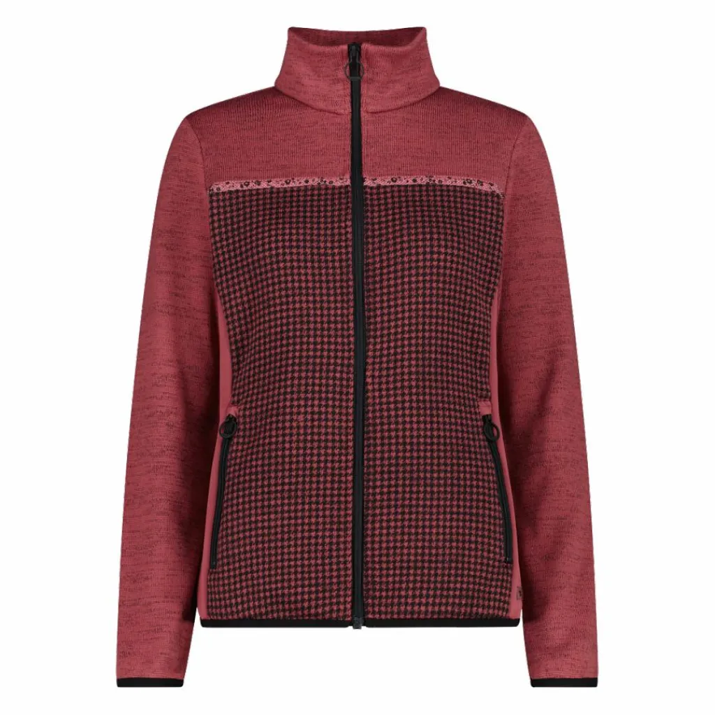 Damen-Fleecejacke aus bedrucktem Knit Tech>CMP Best