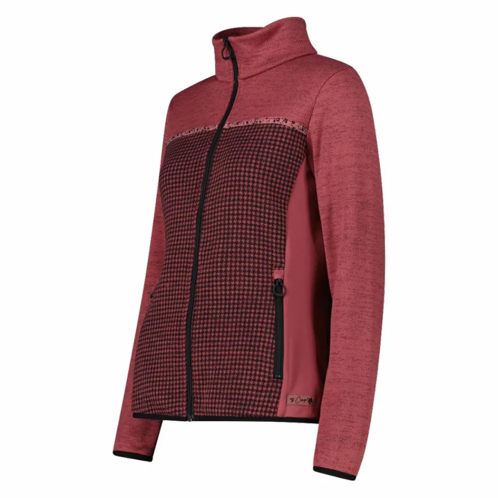 Damen-Fleecejacke aus bedrucktem Knit Tech>CMP Best