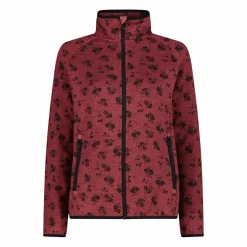 Damen-Fleecejacke aus bedrucktem Knit Tech>CMP Hot