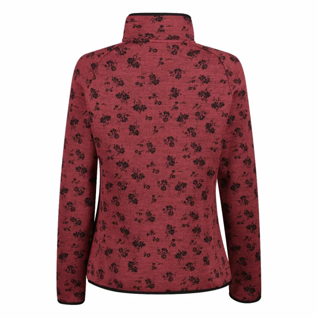 Damen-Fleecejacke aus bedrucktem Knit Tech>CMP Hot