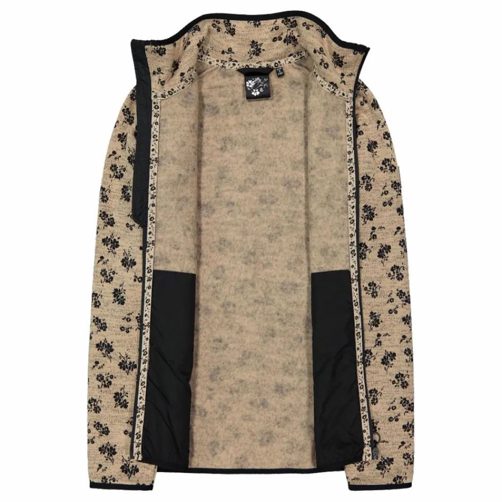 Damen-Fleecejacke aus bedrucktem Knit Tech>CMP Hot