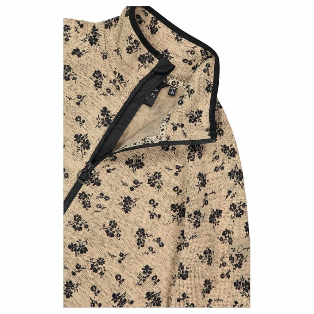 Damen-Fleecejacke aus bedrucktem Knit Tech>CMP Hot