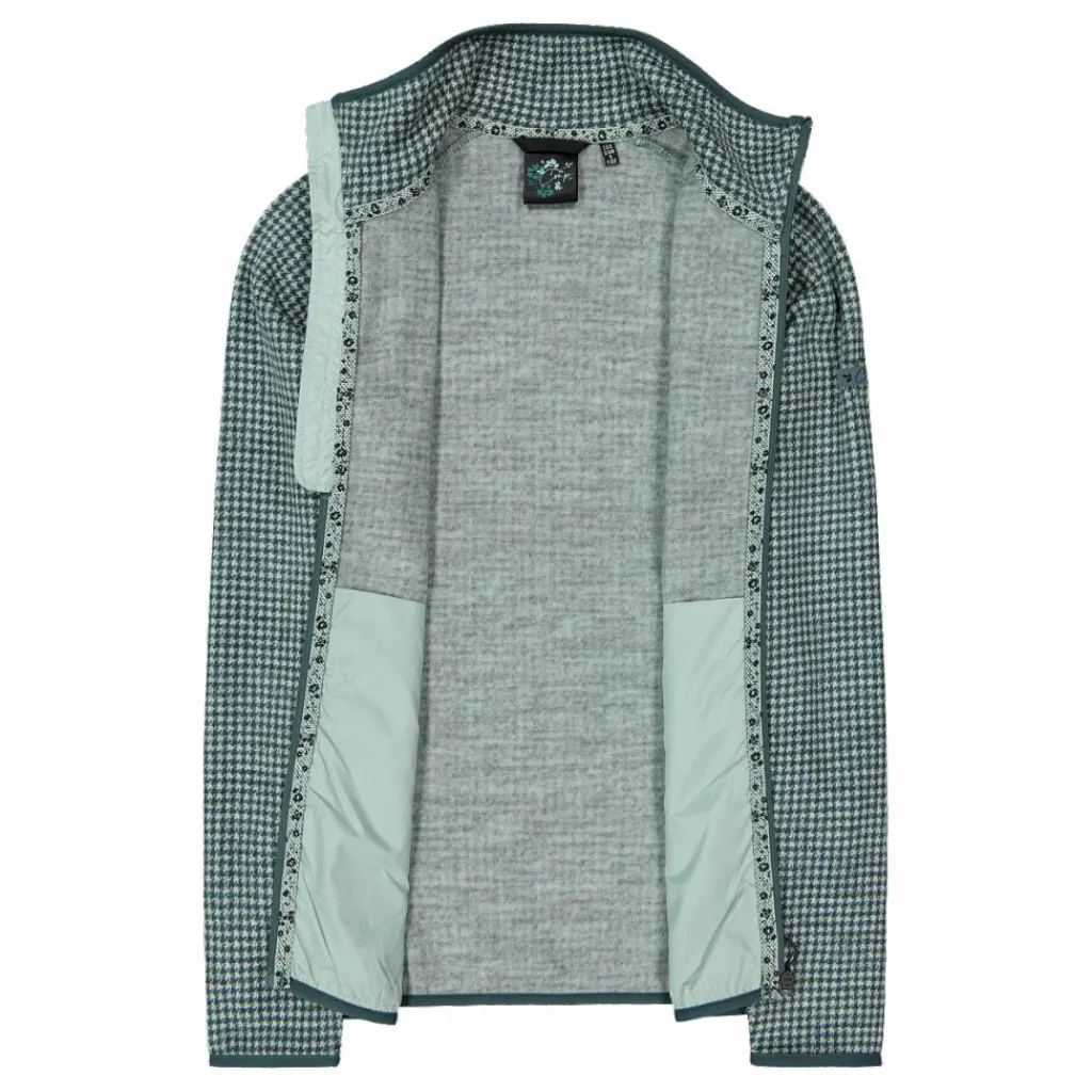 Damen-Fleecejacke aus bedrucktem Knit Tech>CMP Hot