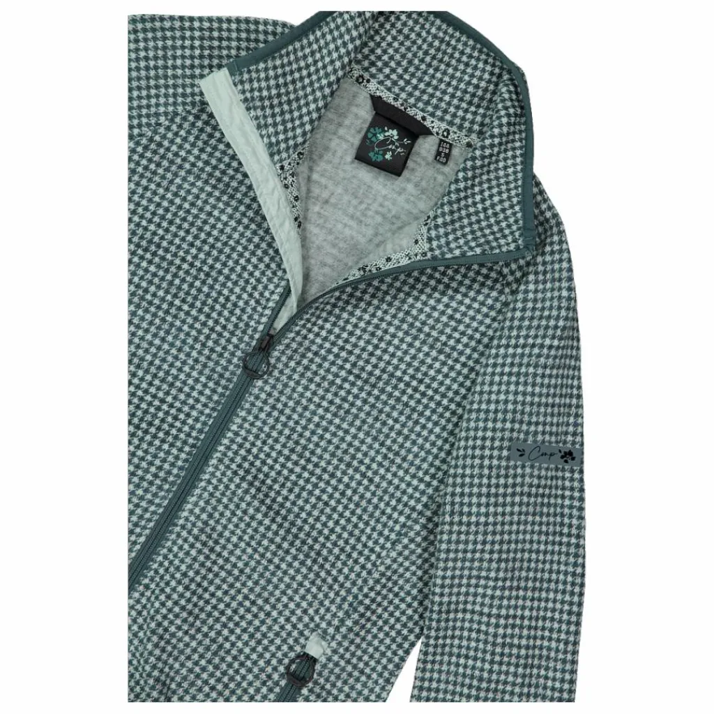 Damen-Fleecejacke aus bedrucktem Knit Tech>CMP Hot