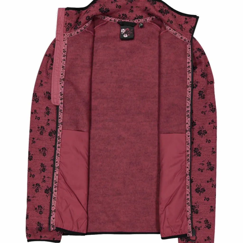 Damen-Fleecejacke aus bedrucktem Knit Tech>CMP Hot