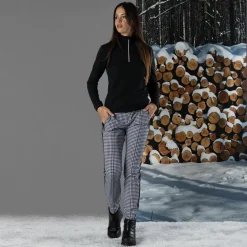 Damen-Fleecepullover aus Grid Tech mit Stehkragen><noscript><img width=