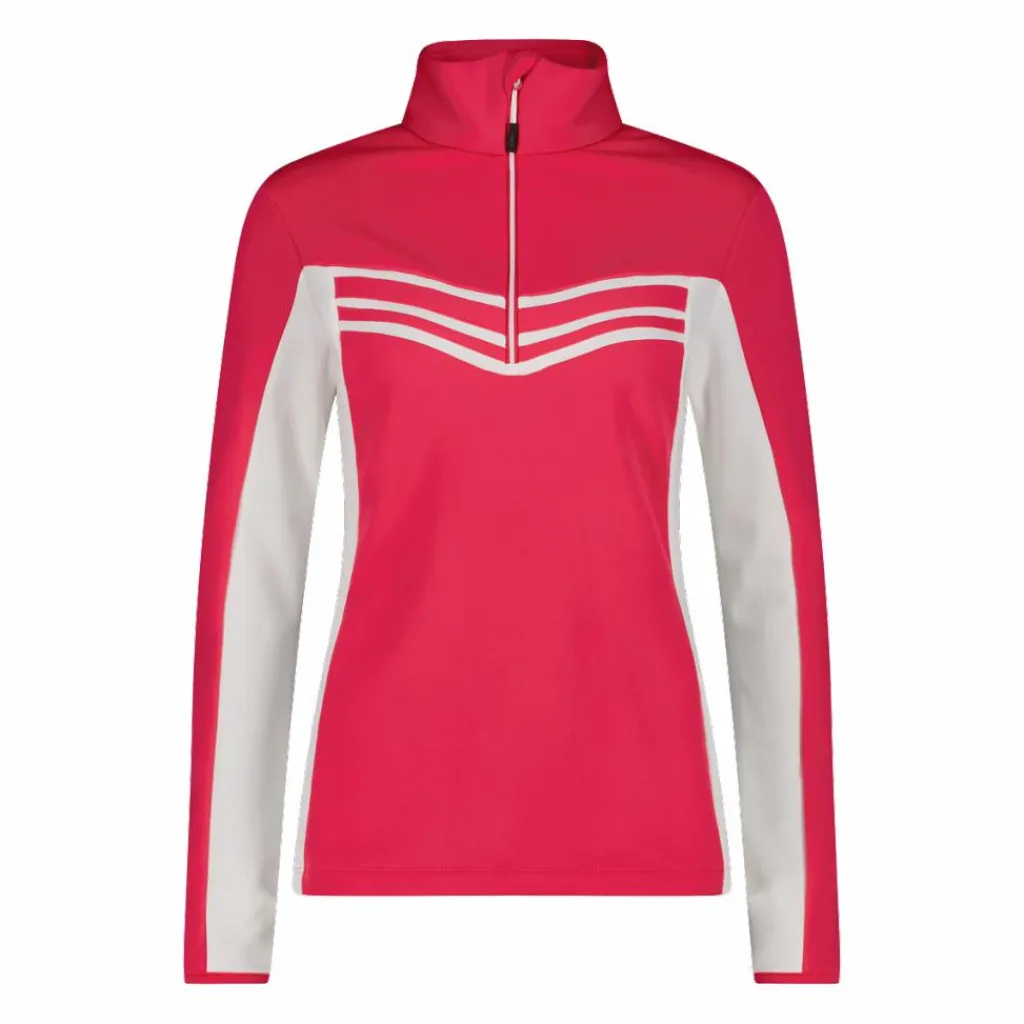 Damen-Fleeceshirt Stretch Performance mit kontrastierenden Details>CMP New