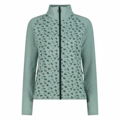Damen-Fleece-Sweatshirt aus Stretch-Performance, bedruckt mit Melange-Details>CMP Hot