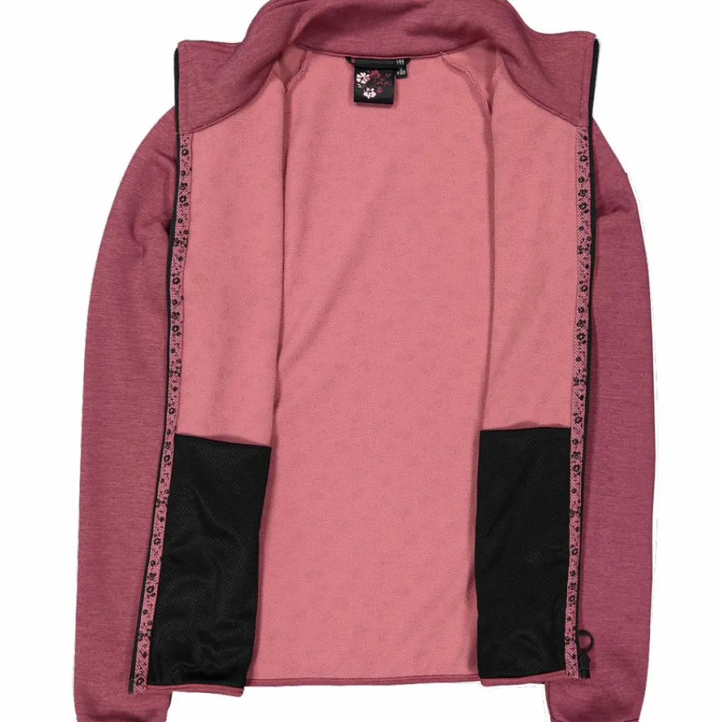 Damen-Fleece-Sweatshirt aus Stretch-Performance, bedruckt mit Melange-Details>CMP Hot