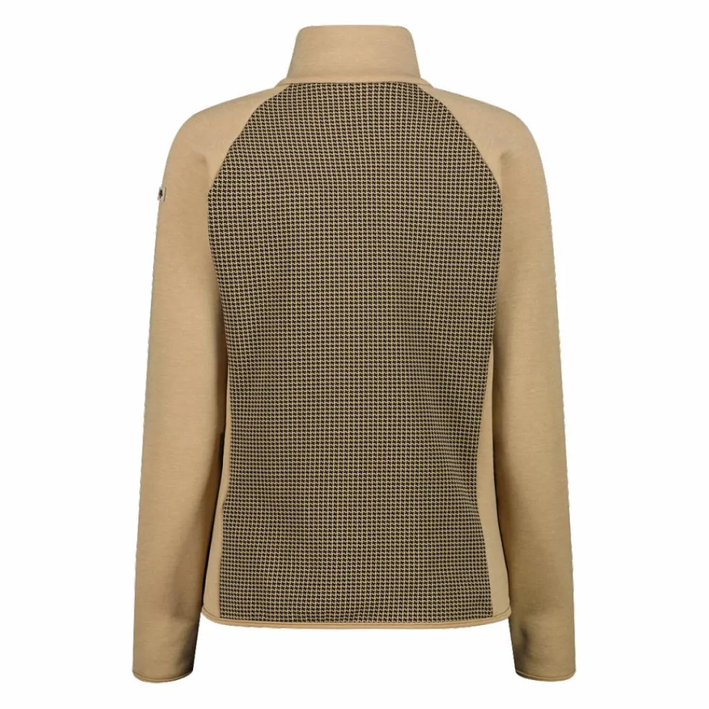 Damen-Fleece-Sweatshirt aus Stretch-Performance, bedruckt mit Melange-Details>CMP Hot