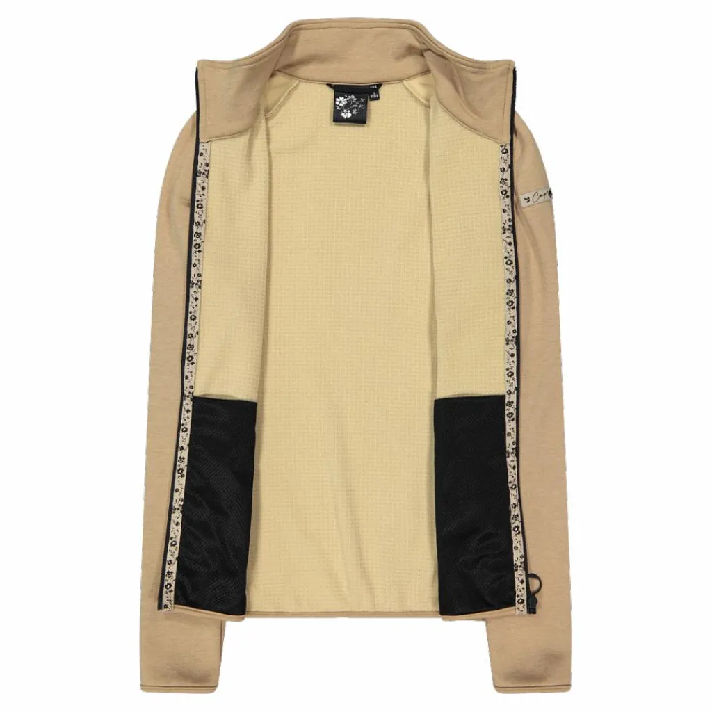 Damen-Fleece-Sweatshirt aus Stretch-Performance, bedruckt mit Melange-Details>CMP Hot