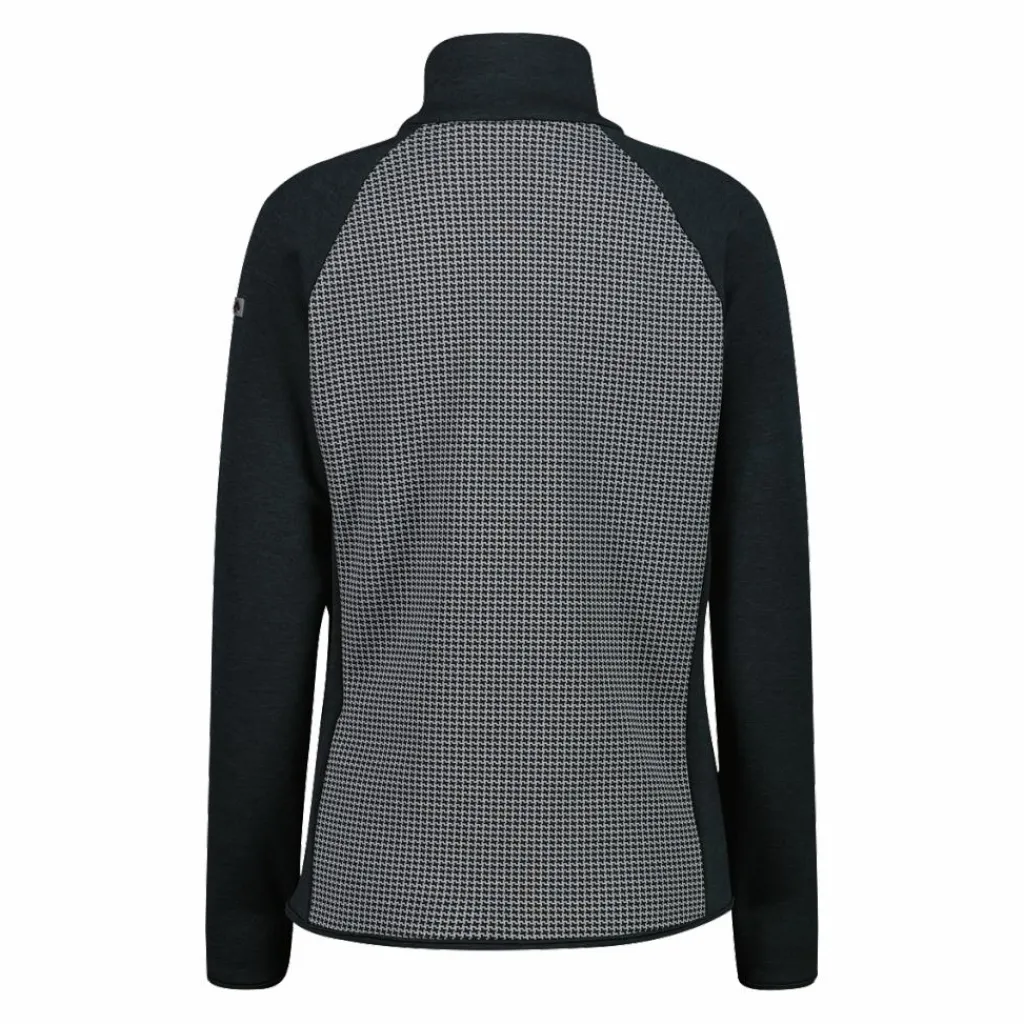 Damen-Fleece-Sweatshirt aus Stretch-Performance, bedruckt mit Melange-Details>CMP Hot