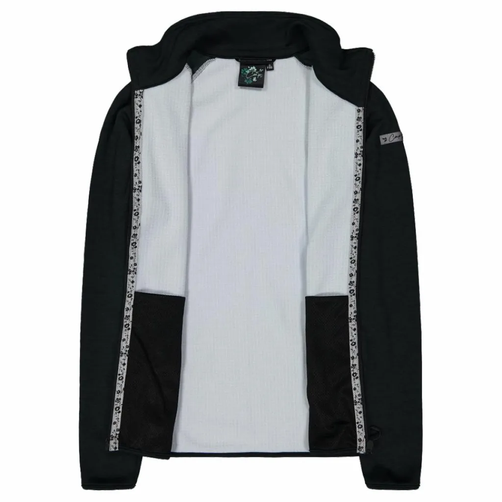 Damen-Fleece-Sweatshirt aus Stretch-Performance, bedruckt mit Melange-Details>CMP Hot