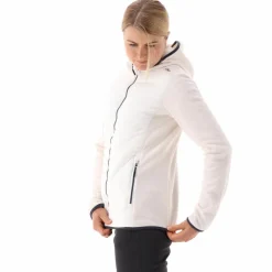 Damen-Hybrid-Fleecejacke aus Knit Tech><noscript><img width=