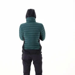 Damen-Hybridjacke Unlimitech wattiert mit PrimaLoft® Black ThermoPlume mit Kapuze><noscript><img width=