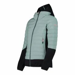 Damen-Hybridjacke Unlimitech wattiert mit PrimaLoft® Black ThermoPlume mit Kapuze><noscript><img width=