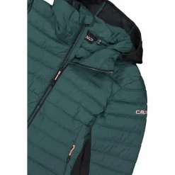 Damen-Hybridjacke Unlimitech wattiert mit PrimaLoft® Black ThermoPlume mit Kapuze><noscript><img width=