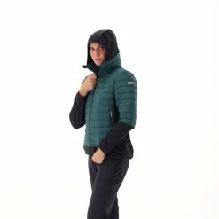 Damen-Hybridjacke Unlimitech wattiert mit PrimaLoft® Black ThermoPlume mit Kapuze><noscript><img width=