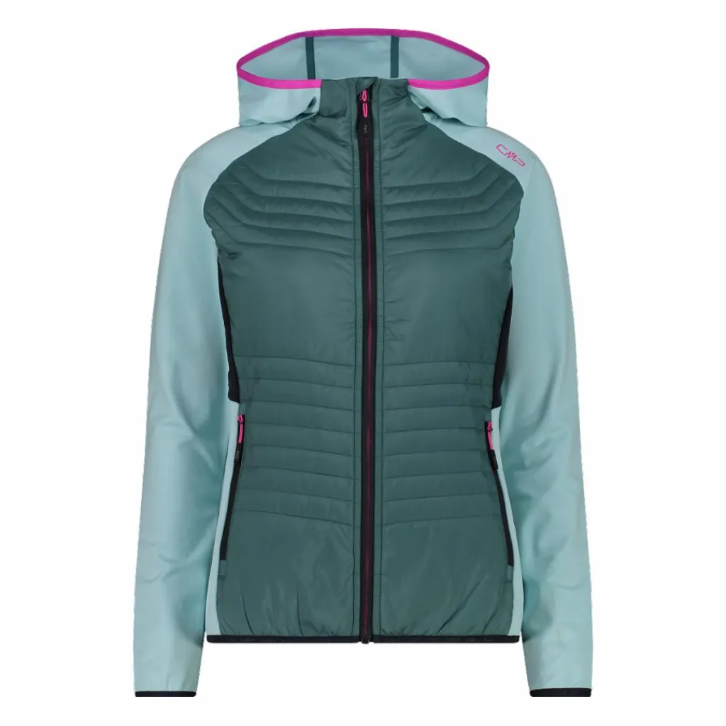 Damen-Hybridjacke Unlimitech aus Stretch Performance mit Kapuze>CMP Clearance