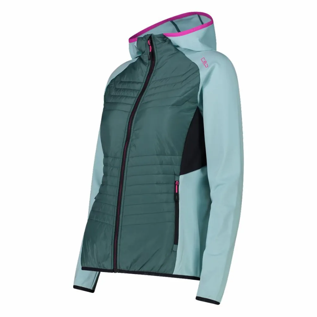 Damen-Hybridjacke Unlimitech aus Stretch Performance mit Kapuze>CMP Clearance