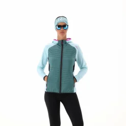 Damen-Hybridjacke Unlimitech aus Stretch Performance mit Kapuze><noscript><img width=