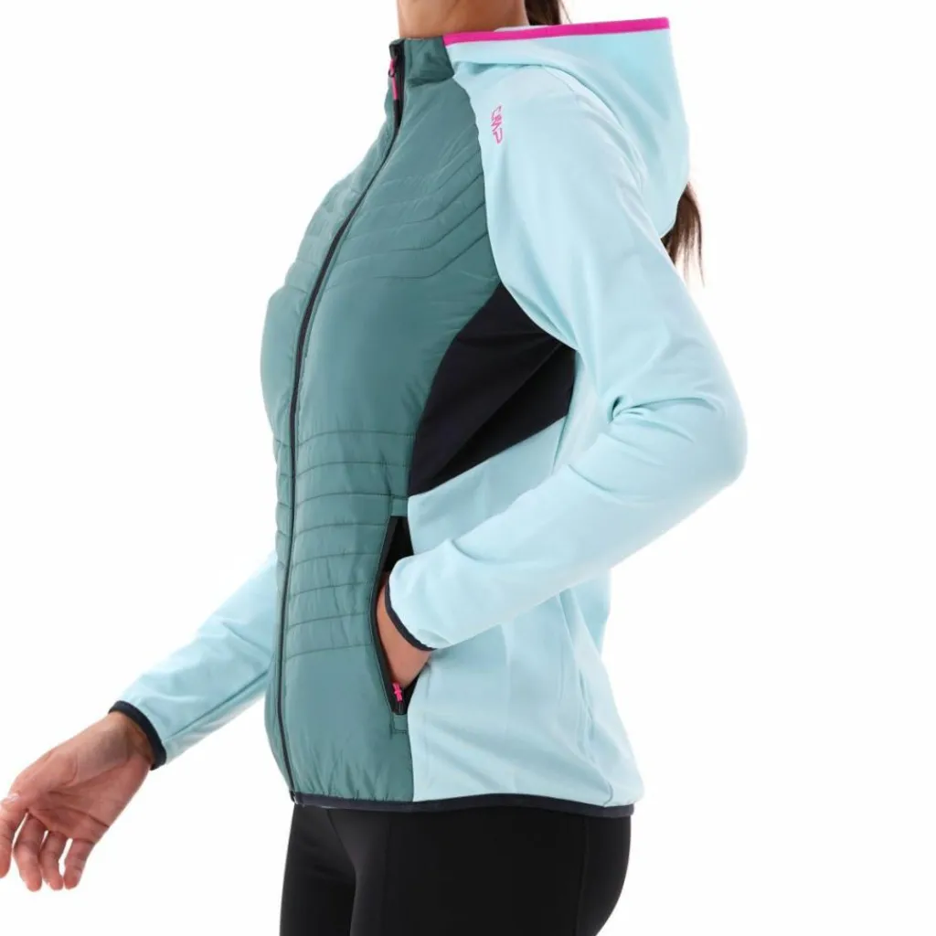Damen-Hybridjacke Unlimitech aus Stretch Performance mit Kapuze>CMP Clearance