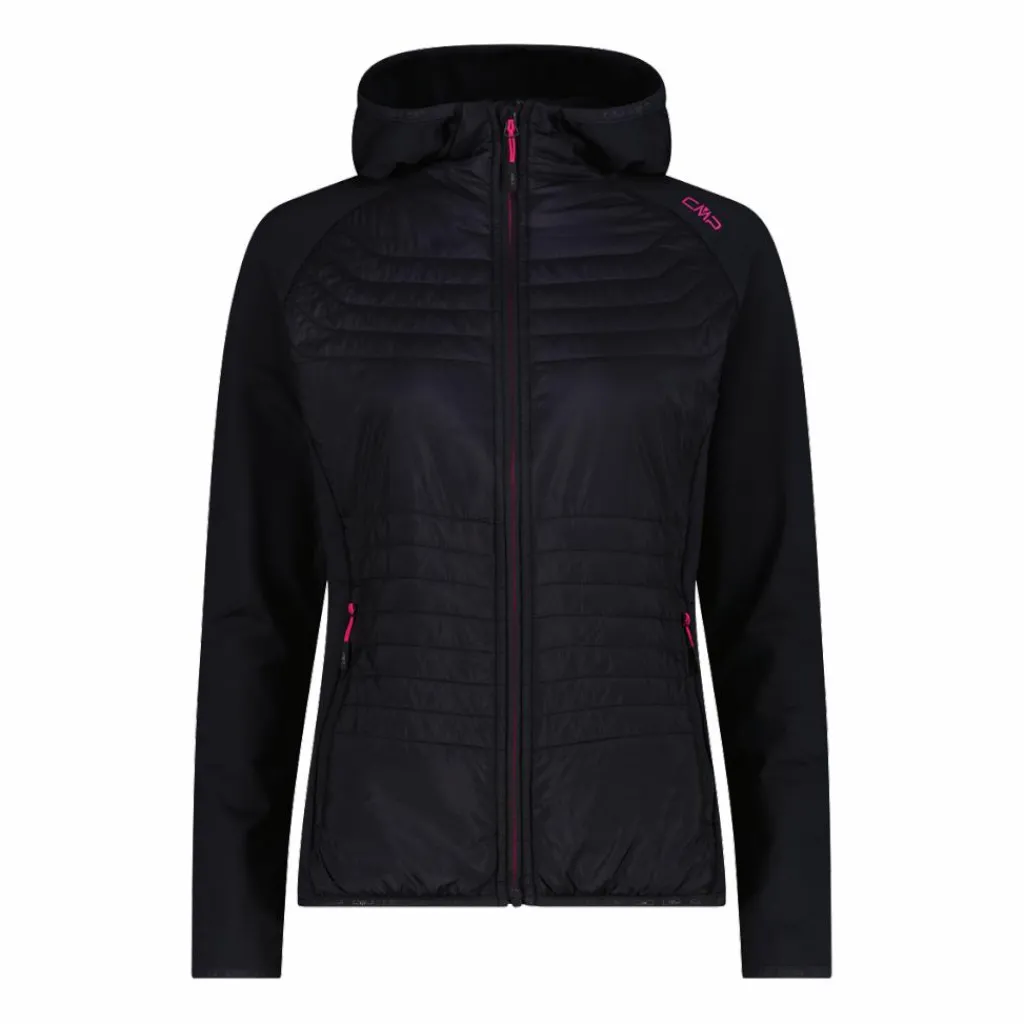Damen-Hybridjacke Unlimitech aus Stretch Performance mit Kapuze>CMP Clearance