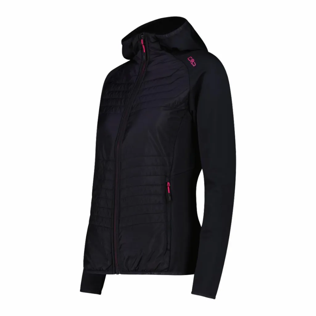Damen-Hybridjacke Unlimitech aus Stretch Performance mit Kapuze>CMP Clearance