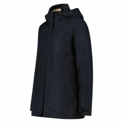 Damenjacke mit abnehmbarer Kapuze und Innenseite><noscript><img data-lazyloaded=