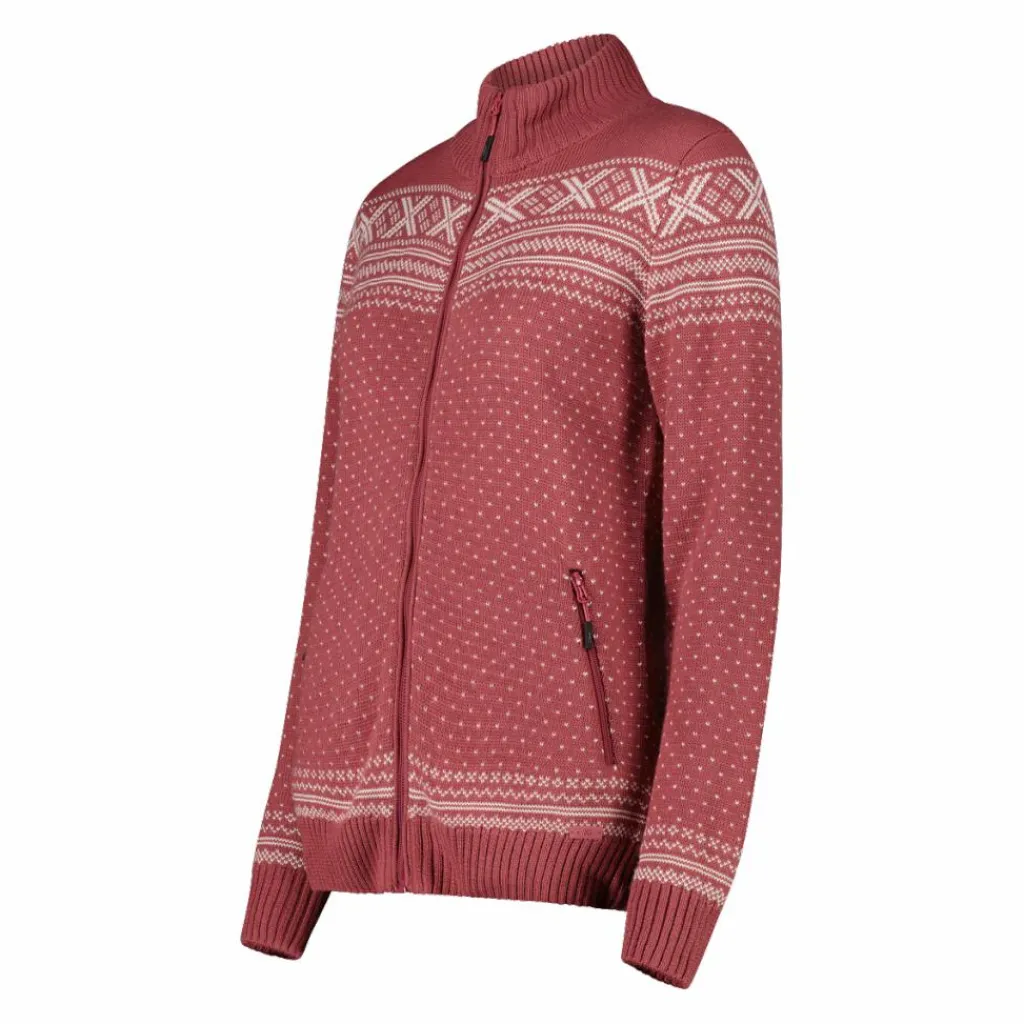 Damenjacke mit Reißverschluss aus Wooltech>CMP Best